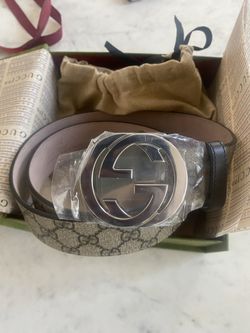 GUCCI supreme Belt Double GG 100% Real