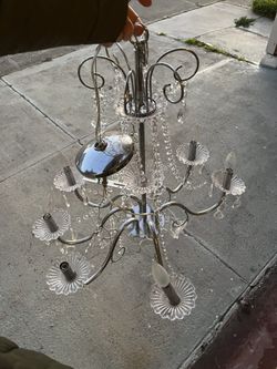 Chandelier Some Parts Came Off But I Have Most Of The Lost Pieces 