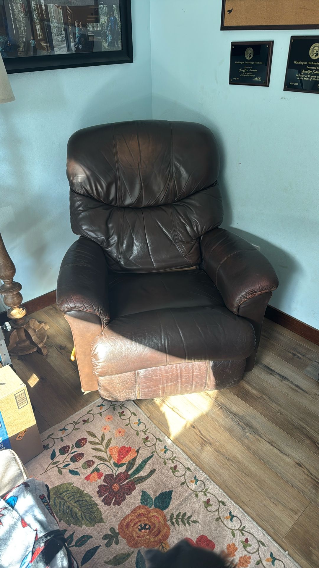 Leather Recliner 
