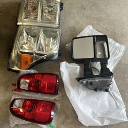 2011-2016 F250 Headlights, Taillights, Passenger Mirrior