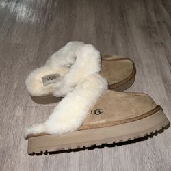 UGG Disquette Platform Slippers Womens Sz 8
