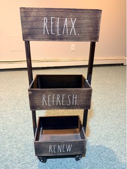 Rae Dunn3 Tier Wheeled Organizer
