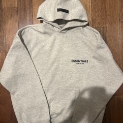Fear Of God Light Oatmeal Essentials Hoodie Size XS