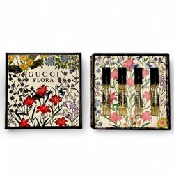 Gucci Flora Perfume Sample 4pcs (Gardenia, Magnolia, Orchid, Intense) Gift box 