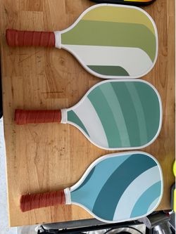 3 PickleBall Paddles