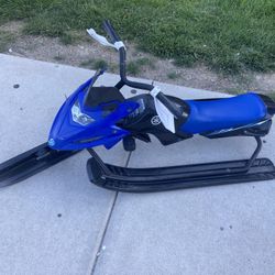 Kids Snow Sled With A Steering Wheel And Breaks