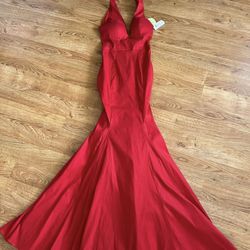 New! Windsor Red Mermaid Dress S
