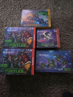 Magic the Gathering bundle boxes, draft night box and booster box