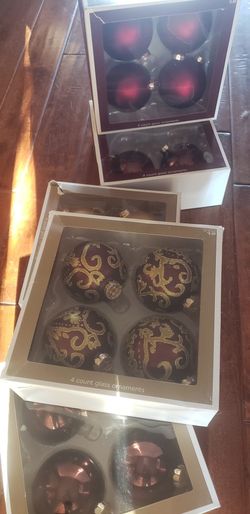 Beautiful Oversized Glass Ornaments 