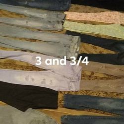 Ladies Jeans Size 3 And 3/4
