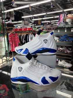 Air Jordan 14 Retro White Hyper Royal
