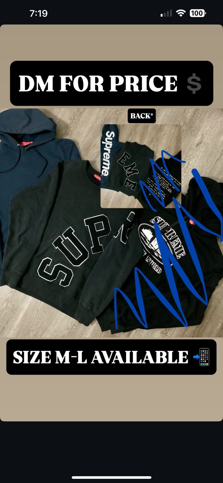 Supreme Crew neck & Hoodie