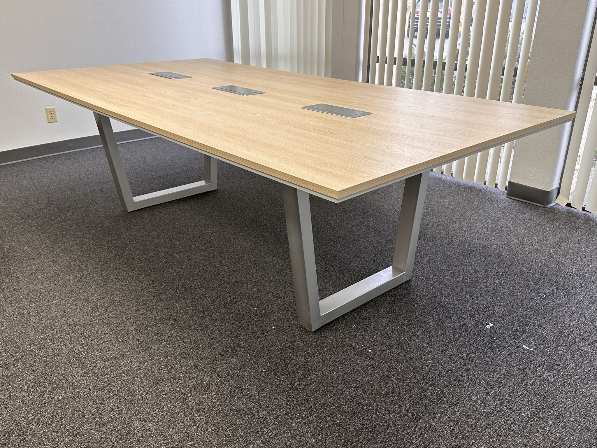 MM New Custom Office Conference Tables, Meeting Table, Office Furniture, With Metal Base