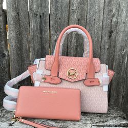 Michael Kors carmen Satchel Bag + Wallet 