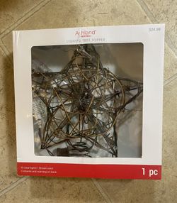 New Rustic Twine Tree Topper Star