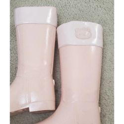 HELLO KITTY BOOTS PINK SIZE 8