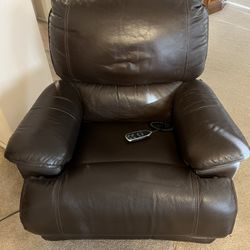 Genuine Leather Power Recliner Chair 