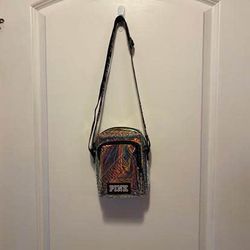 New never used Victoria's Secret PINK iridescent crossbody bag WILL NOT HOLD