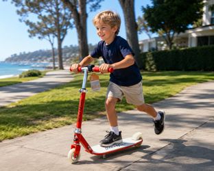 Electric Scooter for Kids Ages 6-12, 150W Motor Provide Up to 8 MPH & 5 Miles 132 Lbs with Charger