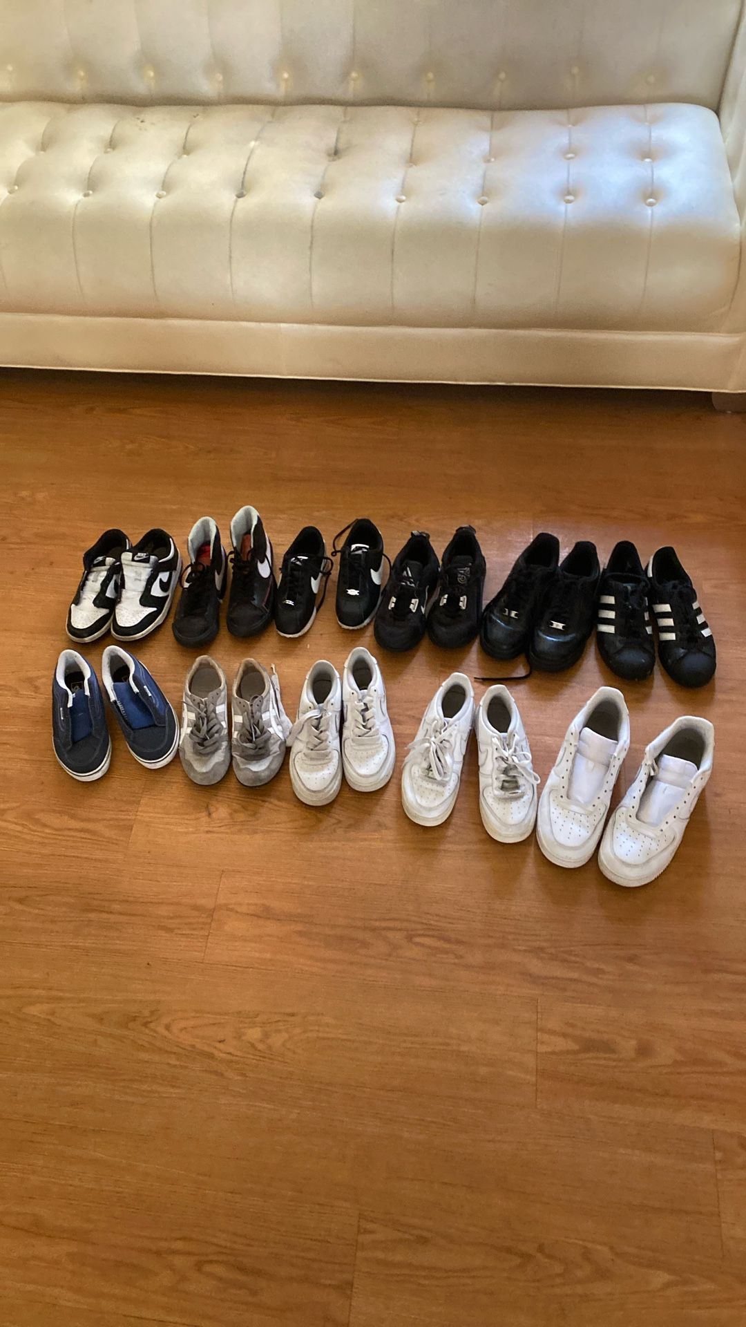 11 Pairs of shoes 5 Dollars EACH