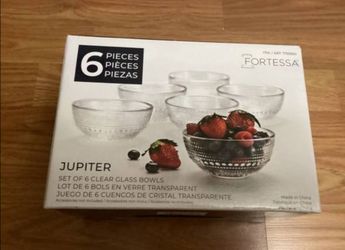 6 Pic Jupiter Glass Bowls Set