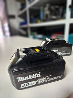 Makita 18V 4.0Ah Lithium-Ion Battery new each battery