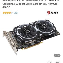 Computer Gaming Graphic Card 