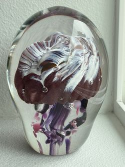 Blown Art Glass Jellyfish
