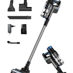 A powerful 35Kpa cordless vacuum and mop combo with a user-friendly touch screen. This versatile stick vacuum features a 5-stage filtration system, pe