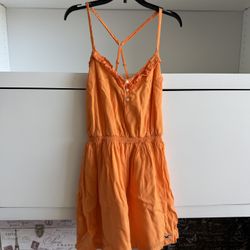 Hollister Orange Bettys Mini Sundress - Size M