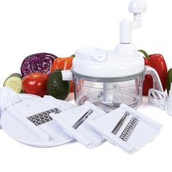 Ultra Chef Express Salsa Maker 7 in 1 Chopper, Slicer, Shredder, Juicer, Whipper