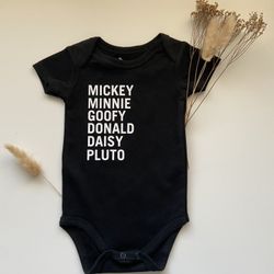Disney Character Name Bodysuit