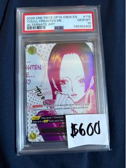 2026 ONE PIECE OP14-EB04-THE AZURE SEA'S SEVEN #118 YOU'LL FRIGHTEN ME... PSA 10