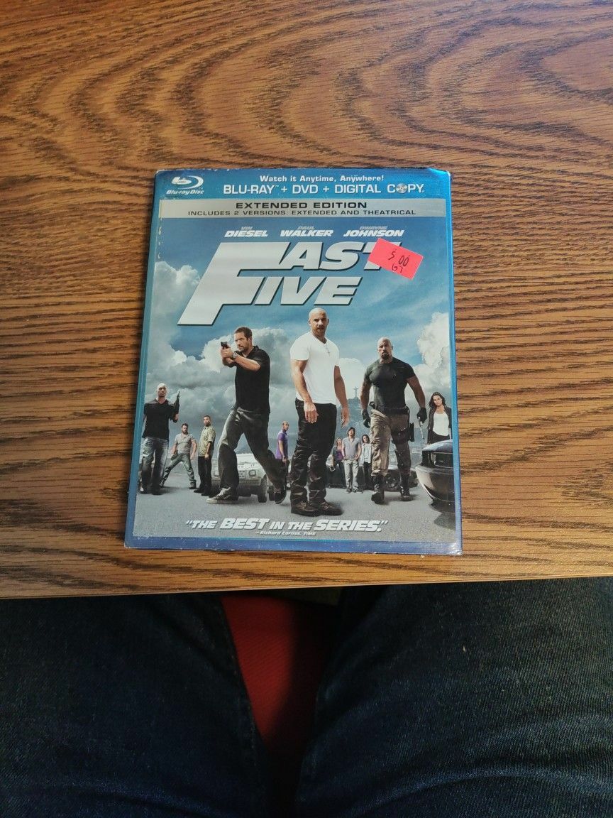Blue Ray Dvd Movie Fast Five. I'm In Tacoma WA #67