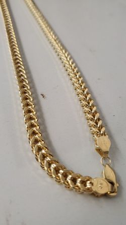 Real Gold 10kt Franko Chain 8mm, 38gr, 22inch 