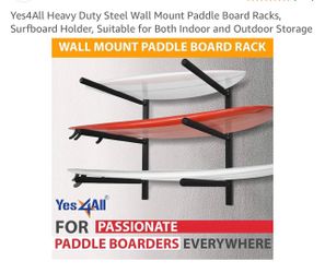 Yes4All 3-Tier Paddle Board & Surfboard Wall Storage Rack