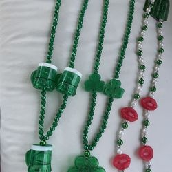 Saint Patrick Necklace/flashing Necklace/flashing St. Patrick Necklace/shamrock/beer Mug 