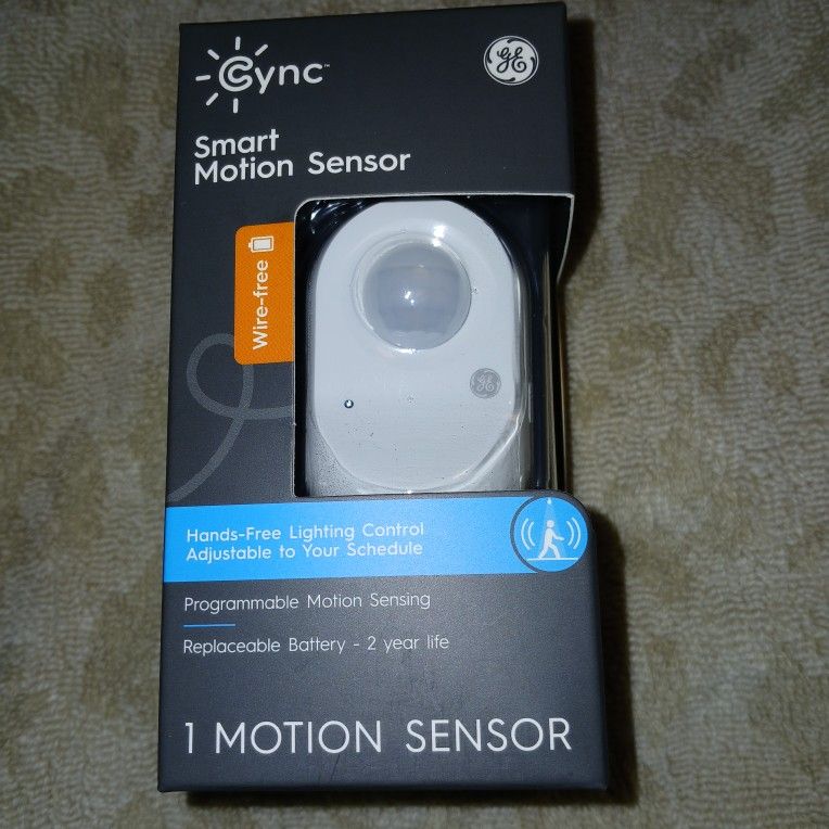 New GE CYNC Smart Wire-Free Motion Sensor