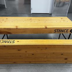 STANCE Solid Wood Folding Tables – Heavy Duty (Set of 2)