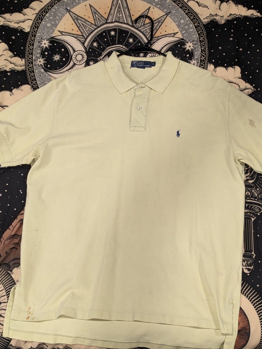 Polo By Ralph Lauren - Yellow Polo Shirt XL
