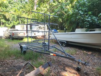 16' 10 canoe/kyak trailer w/registration 2700lb cap.