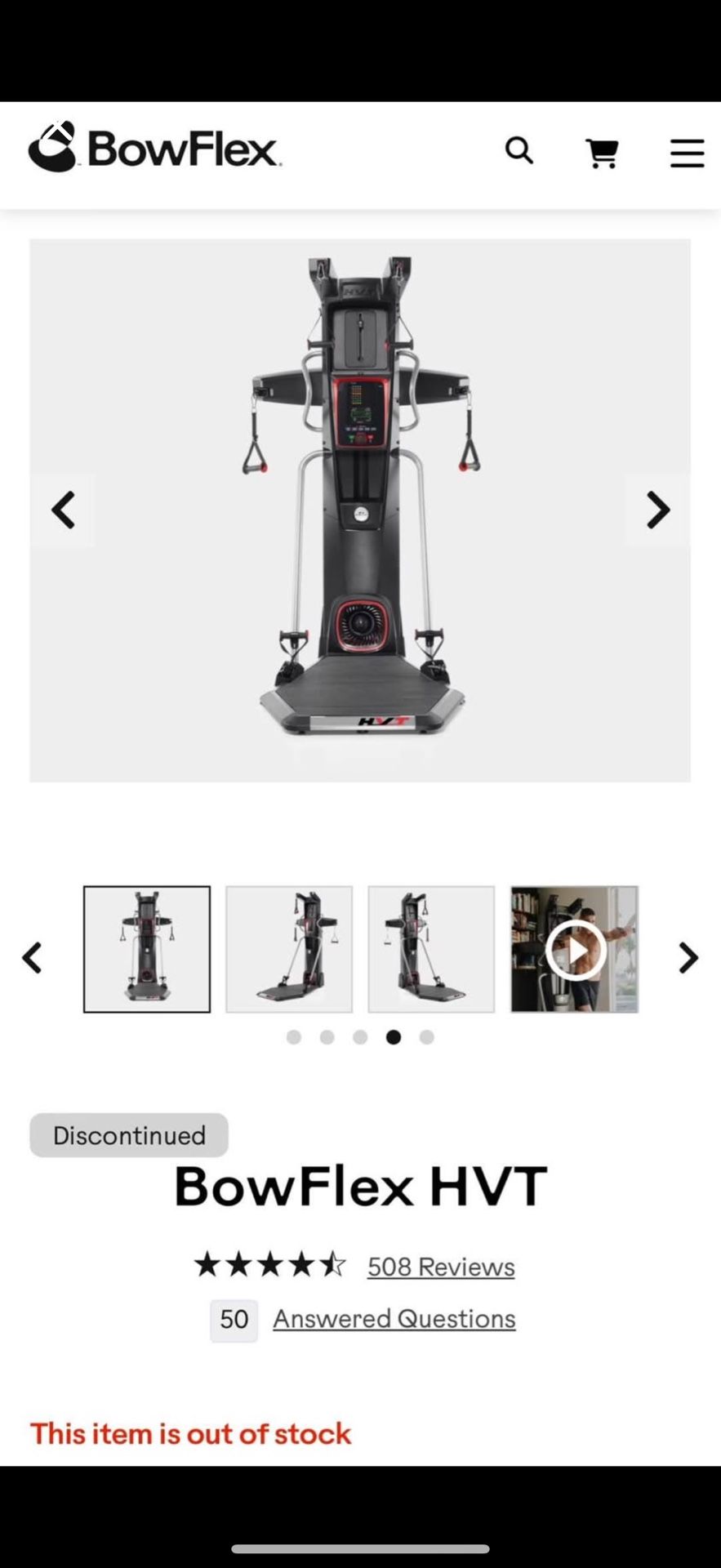 BowFlex HVT All In One Workout Machine