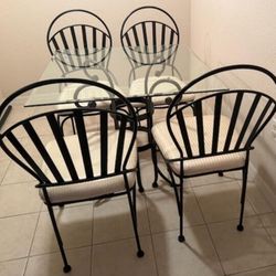 Metal Dining Room Table Set For Sale!!!!