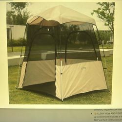 NEW Camping & Sport Tent. Instant Weather Proof Tent Pop Up Clear View Outdoor Tent with Removable Top Cover & Sealed Floor Mesh Sun Shelter.