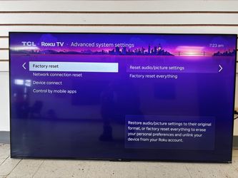 65 Inch TCL ROKU TV
