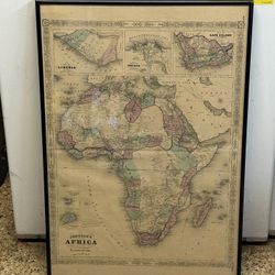 Johnson’s 1864 Map Of Africa 