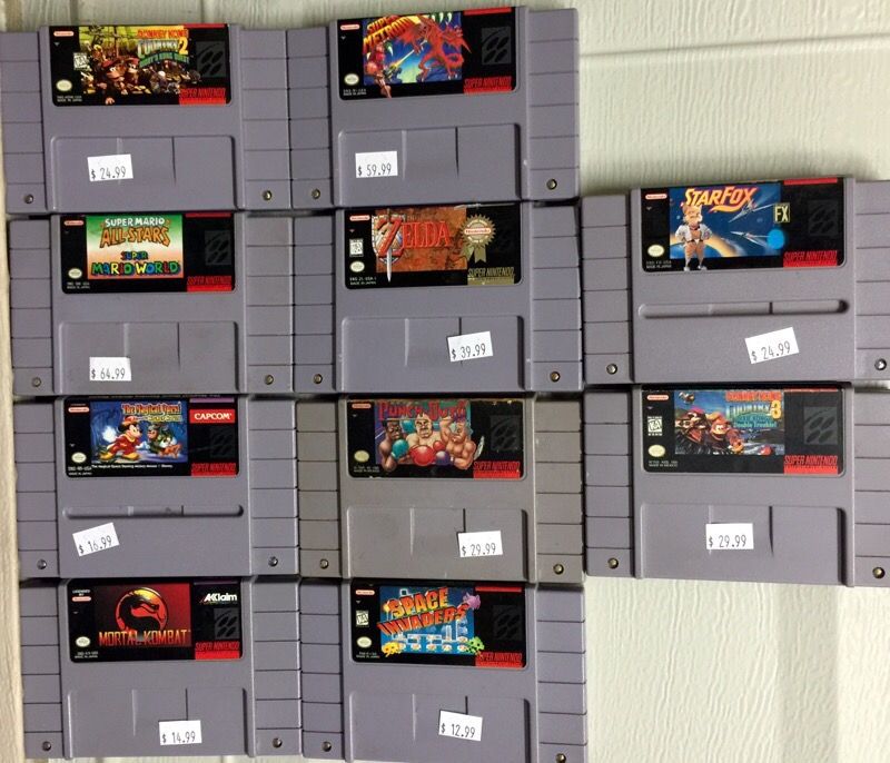 Super Nintendo (SNES) Games For Sale *Prices Listed on Games Are Negotiable*