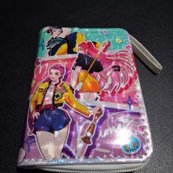 New Demon Hunters wallet with zipper and cards organized 