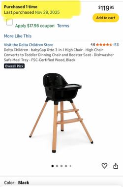 Gap high chair