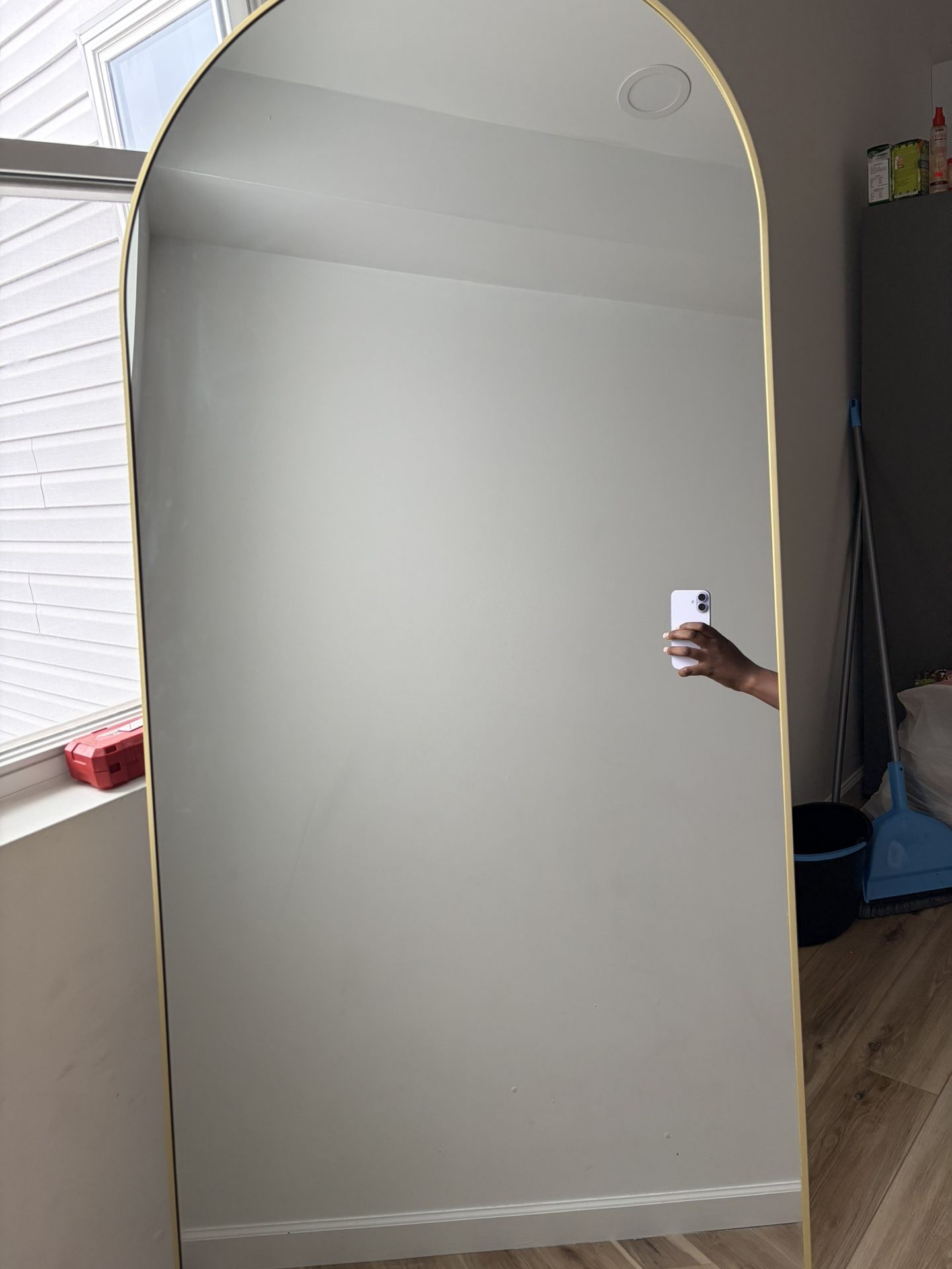 Full Length Body Mirror Gold 